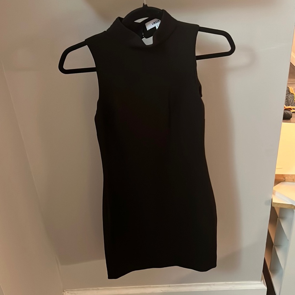LIKELY Black Mini Dress